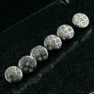 Diamond Buttons 10mm 925 Silver Shirt Button Clasp Round Natural Diamond Button. Diamond Buttons 10mm 925 Silver Shirt Button Clasp Round Natural Diamond Button.