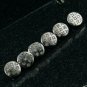 Diamond Buttons 10mm 925 Silver Shirt Button Clasp Round Natural Diamond Button.
