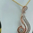 Diamond Flower Necklace 14k Solid Gold Women Birthday Gift Christmas Present. Diamond Flower Necklace 14k Solid Gold Women Birthday Gift Christmas Present.