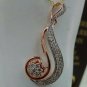 Diamond Flower Necklace 14k Solid Gold Women Birthday Gift Christmas Present.