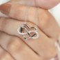 Infinity Heart Necklace Diamond Necklace Forever Love Necklace Girl Prefect Gift