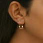 Frame Jacket Earring 14k Solid Gold Diamond Jacket Earring Anniversary Ear Studs