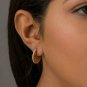 Sliced Disc Earring 14k Solid Gold Diamond Earring Wedding Bridal Earring Gift.