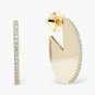 Sliced Disc Earring 14k Solid Gold Diamond Earring Wedding Bridal Earring Gift.