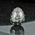 Pave Diamond Beads Sterling Silver Handmade Jewelry Easter Egg Jewelry Beads NS8