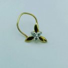 Diamond Nose Ring 14k Solid Gold Nose Pin Body Jewelry Women Accessories Gift. Diamond Nose Ring 14k Solid Gold Nose Pin Body Jewelry Women Accessories Gift.