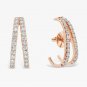 Twin Diamond Huggies Earring 14k Solid Gold Birthday Wedding Gift Diamond Studs.