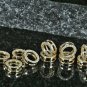 14k Solid Gold Diamond Findings 8mm Spacers Findings Jewelry Component Beads.