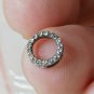 14k Solid Gold Diamond Findings 8mm Spacers Findings Jewelry Component Beads.