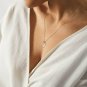 Lunar Phase Necklace Sterling Silver Fashion Necklace Women Birthday Mom Gift.
