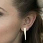 Triangle Stud Earrings 925 Silver Women Fashion Earring Christmas Women Present.
