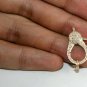 14k Solid Gold Lobster Clasp Pave Diamond Handmade Gold Jewelry Clasp Supplies.