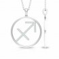 Sagittarius Sign Necklace 14k Solid Gold Diamond Astrology Necklace Zodiac Sign.
