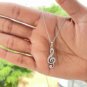 Music Note Pendant Treble Clef Pendant Diamond Pendant For Women Gold April Gift