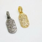 Dog Tag Pendant 925 Silver Pave Diamond Handmade Diamond Charms Dog Pendant Gift Dog Tag Pendant 925 Silver Pave Diamond Handmade Diamond Charms Dog Pendant Gift