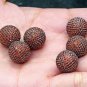 Orange Garnet Silver Round Beads Spessartine Garnet 17mm Ball Beads Findings M8.