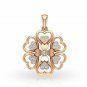 Diamond Flower Necklace Floral Statement Necklace Floral Pendant Necklace Gift.