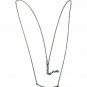 Pave Set Diamond Necklace Sterling Silver Fine Jewelry Engagement Necklace Gift.
