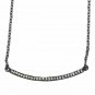 Pave Set Diamond Necklace Sterling Silver Fine Jewelry Engagement Necklace Gift.