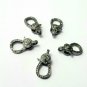 1Pc Pave Diamond Clasp Rosecut Diamond Clasp 925 Silver Handmade Necklace Clasp.