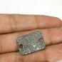 Square Jewelry Connector Rosecut Diamond Jewelry Connector 925 Silver Jewelry U9