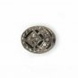 12mm Pave Diamond Beads Spacers Beads 925 Silver Diamond Filigree Oval Beads.