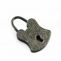 Pave Diamond Padlock Pendant 925 Sterling Silver Diamond Fine Jewelry Lock Gift.