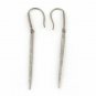 1 Pair Pave Diamond Spike Charm Earrings Spike Earring Diamond Ear Wire Earring.