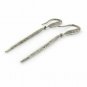 1 Pair Pave Diamond Spike Charm Earrings Spike Earring Diamond Ear Wire Earring.