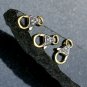 14k Solid Gold Pave Diamond Clasp 15x10mm Designer Lobster Lock Handmade Finding