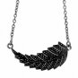 Pave Set Diamond Necklace Sterling Silver Fine Jewelry Engagement Pendant N59.
