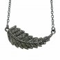 Pave Set Diamond Necklace Sterling Silver Fine Jewelry Engagement Pendant N59.