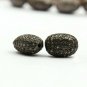 Pave Diamond Nugget Oval Beads 295 Silver Diamond Jewelry Findings Necklace Bead