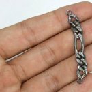 Pave Diamond Chain Connector 925 Silver Handmade Bracelet Connector Supply T7.