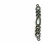 Pave Diamond Chain Connector 925 Silver Handmade Bracelet Connector Supply T7.