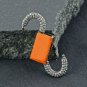 Silver Diamond Lock Enamel Lock Clasp Designer Clasp Pave Diamond Jewelry Lock.