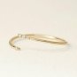 14k Solid Gold Dainty Twist Open Inset Stacking Statement Minimalist Ring Band.