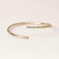 14k Solid Gold Dainty Twist Open Inset Stacking Statement Minimalist Ring Band.