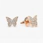 Diamond Butterfly Studs 14k Solid Gold Diamond Studs Insect Diamond Earring Gift