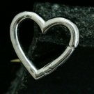 925 Silver Heart Lock Findings Clasp Silver Heart Lock Silver Jewelry Findings.