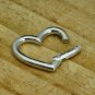 925 Silver Heart Lock Findings Clasp Silver Heart Lock Silver Jewelry Findings.