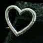 925 Silver Heart Lock Findings Clasp Silver Heart Lock Silver Jewelry Findings.