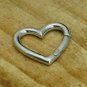 925 Silver Heart Lock Findings Clasp Silver Heart Lock Silver Jewelry Findings.