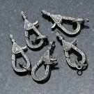 Natural Pave Diamond Handmade 925 Silver Designer Lobster Lock Clasp Findings. Natural Pave Diamond Handmade 925 Silver Designer Lobster Lock Clasp Findings.