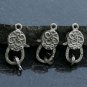 Pave Diamond Clasp Diamond Silver Findings Silver Lock Finding Jewelry Component