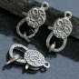 Pave Diamond Clasp Diamond Silver Findings Silver Lock Finding Jewelry Component