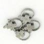 Pave Diamond Lobster Clasp 925 Silver Cross Lobster Clasp Findings Clasp Lock U8