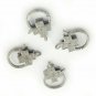 Pave Diamond Lobster Clasp 925 Silver Cross Lobster Clasp Findings Clasp Lock U8