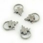 Pave Diamond Lobster Clasp 925 Silver Cross Lobster Clasp Findings Clasp Lock U8
