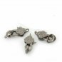 Pave Diamond Lobster Clasp 925 Silver Clover Lobster Clasp Findings Clasp Lock.